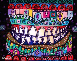 50% off- Dentist Teeth Surreal tooth Art Art Print Poster by Heather Galler